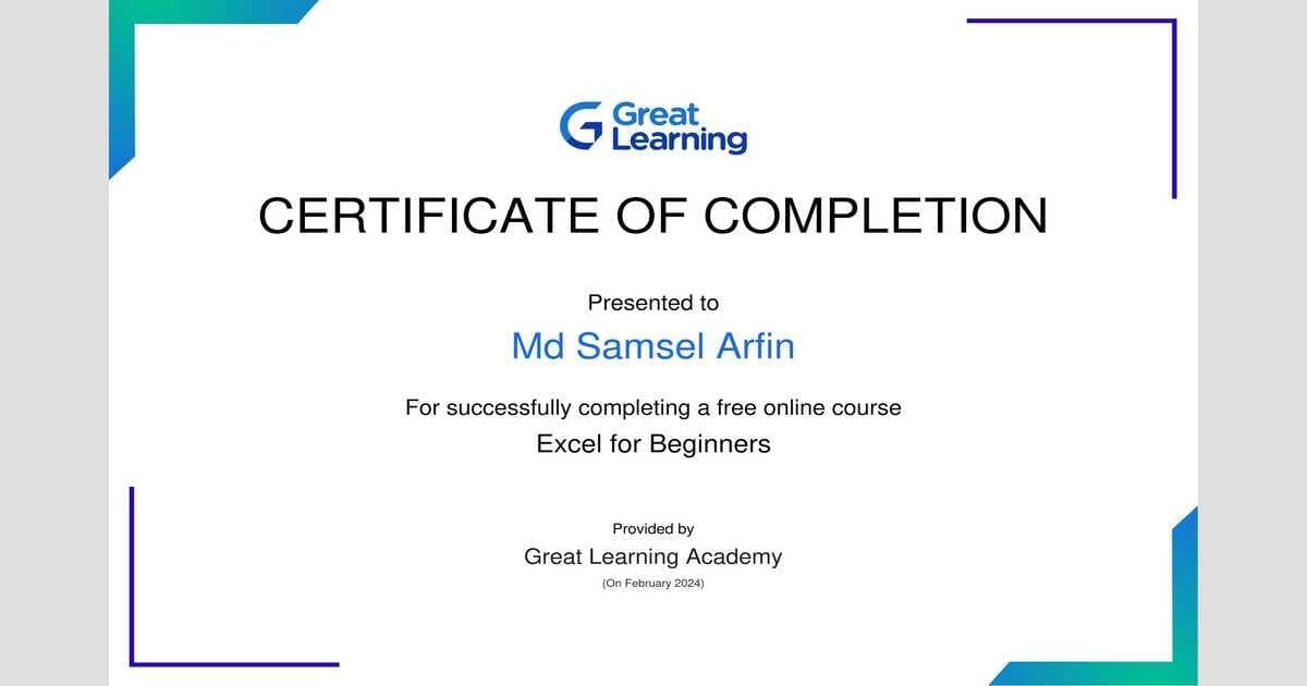 Advanced Microsoft Excel Certification for Data Analysis